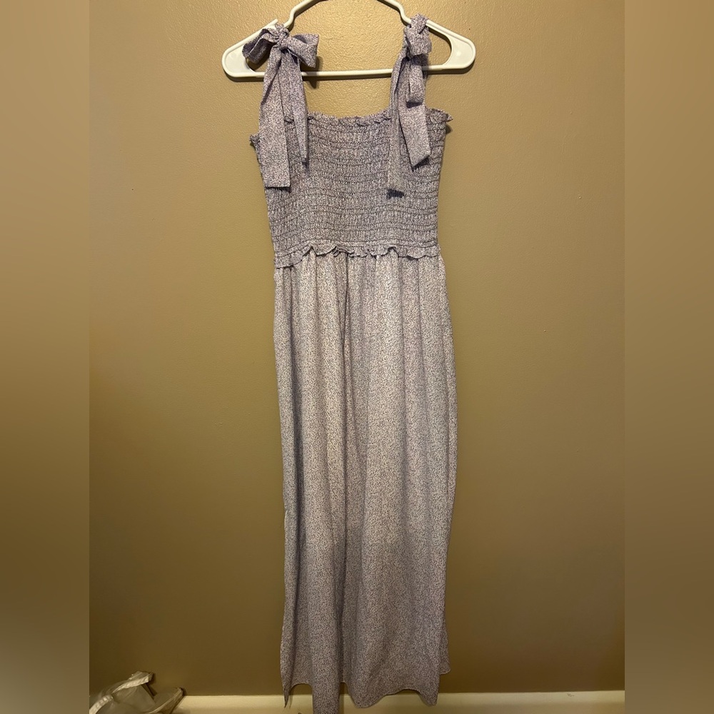 Chelsea & Violet Purple and White Maxi Dress